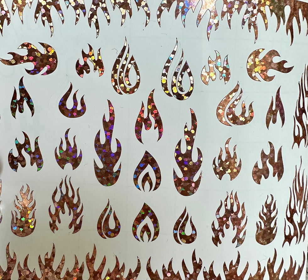 Thumbnail: Holographic Flame Stickers