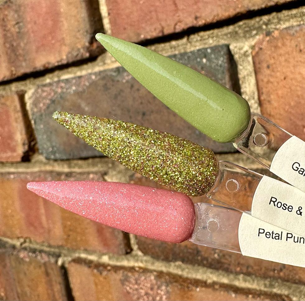 Thumbnail: Petal Punch Rose & Sage Gardin Fizz Nail Dip Powders