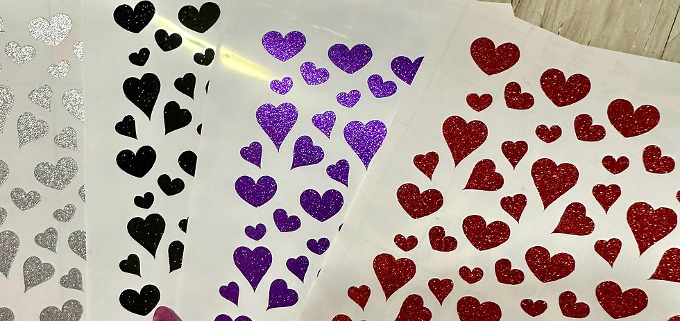 Thumbnail: Heart Stickers In 8 Colors