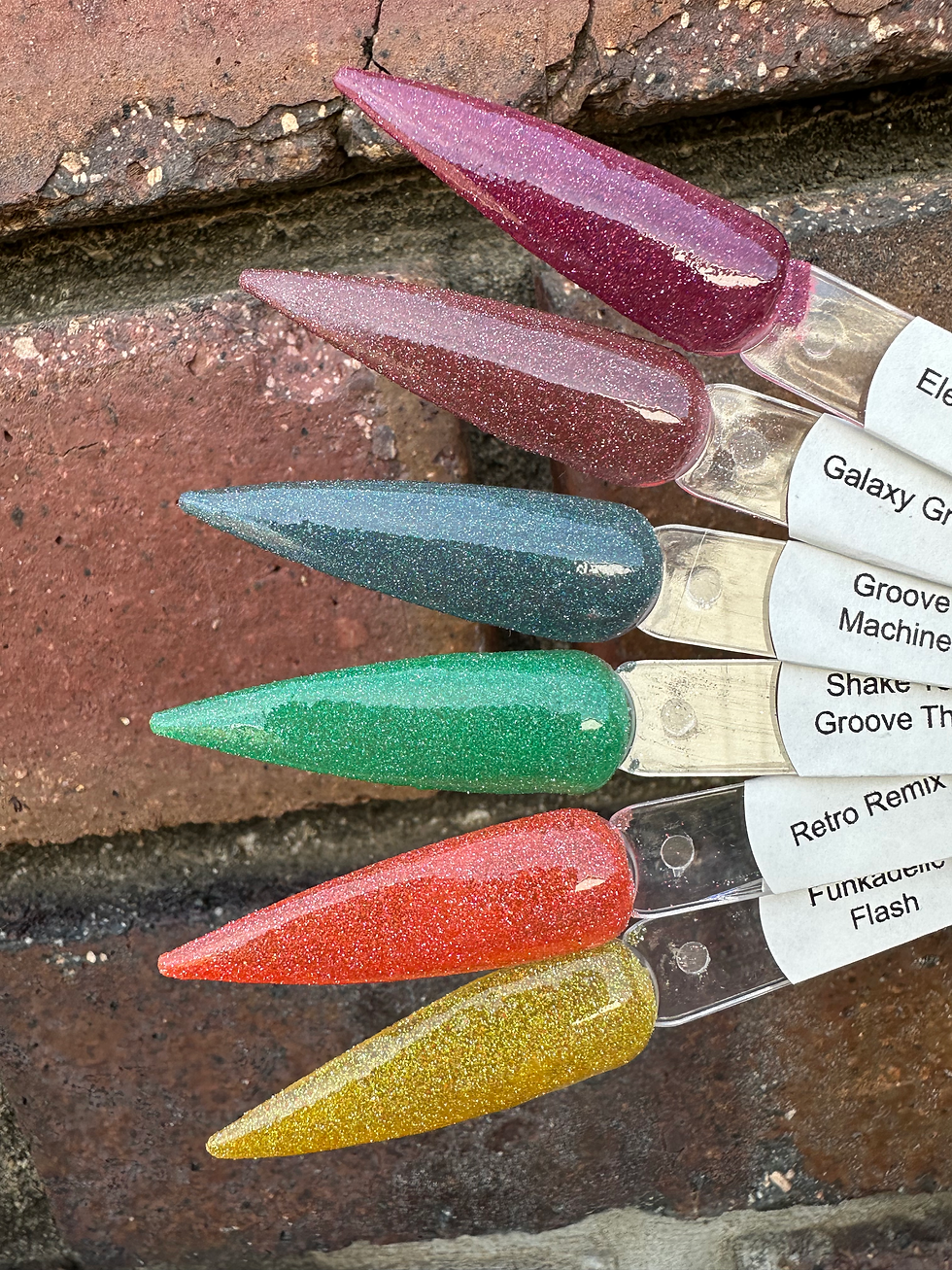 Thumbnail: Disco Diva Set 2 Reflective Collection Nail Dip Powders 