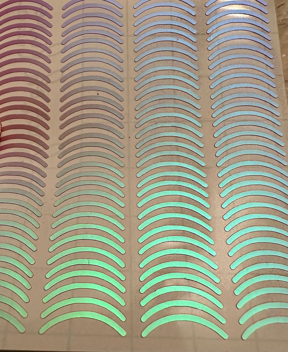 Thumbnail: Iridescent Line Stripping Stickers