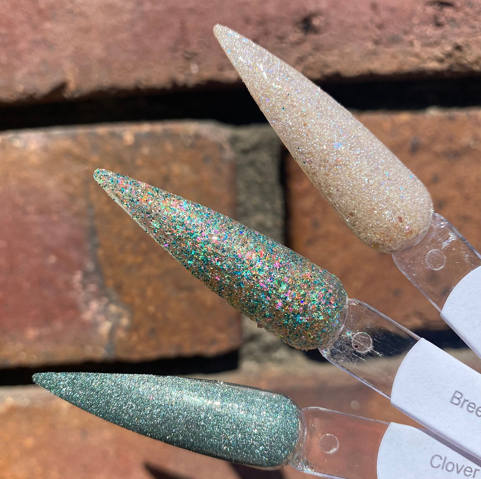 Thumbnail: Clover, Bree and Soleil Flaky Nail Dip Powders