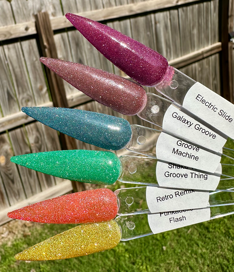 Thumbnail: Disco Diva Set 2 Reflective Collection Nail Dip Powders 