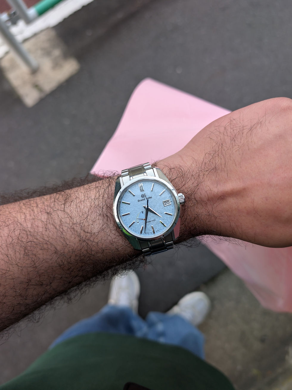 Grand Seiko SBGA387 on wrist