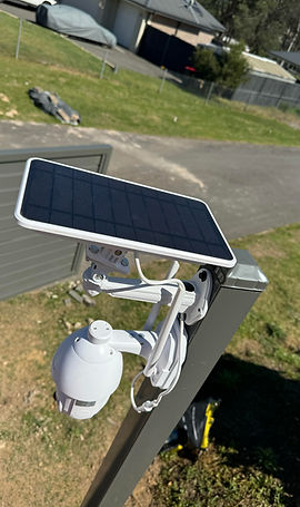 Security Camera Solar Installation