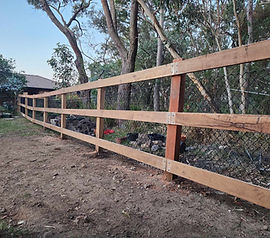 Timber Post & Rail Fencing Installation
