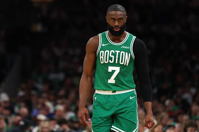 Jaylen Brown was traded from the Celtics to the 76ers for Paul George and draft picks
