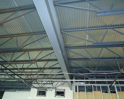 Building structure girder with open web joists