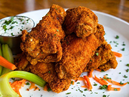 Cajun dry rub wings at Riley's East Northport, NY.