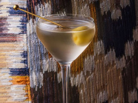 Martini cocktail at Le Tête d'Or in Manhattan as the restaurant and No.3 Gin enter the Road to New York Cocktail Expo.