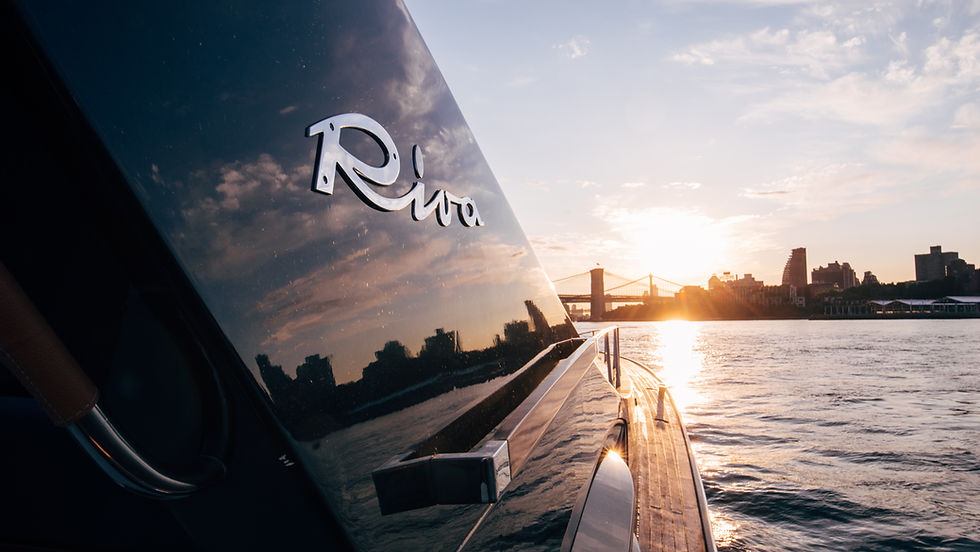 Riva Yacht New York City NYC Sunset