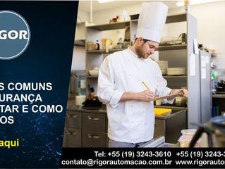 5 ERROS COMUNS DE SEGURANÇA 
ALIMENTAR E COMO EVITÁ-LOS