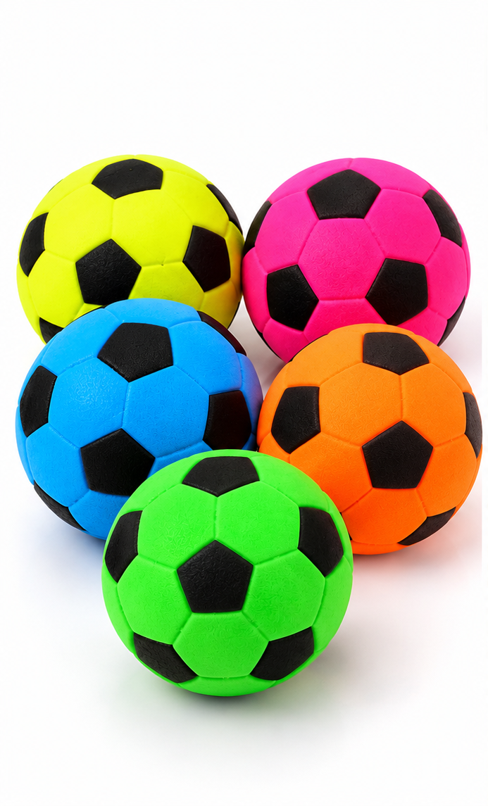 Mini Football Squishy Toy – 8cm, Assorted Colours