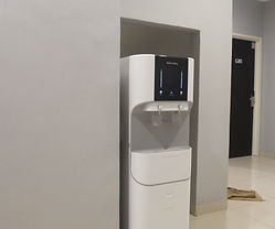 Clean water dispenser area at Brezza Hotel Sitiawan for guest convenience and refreshment.