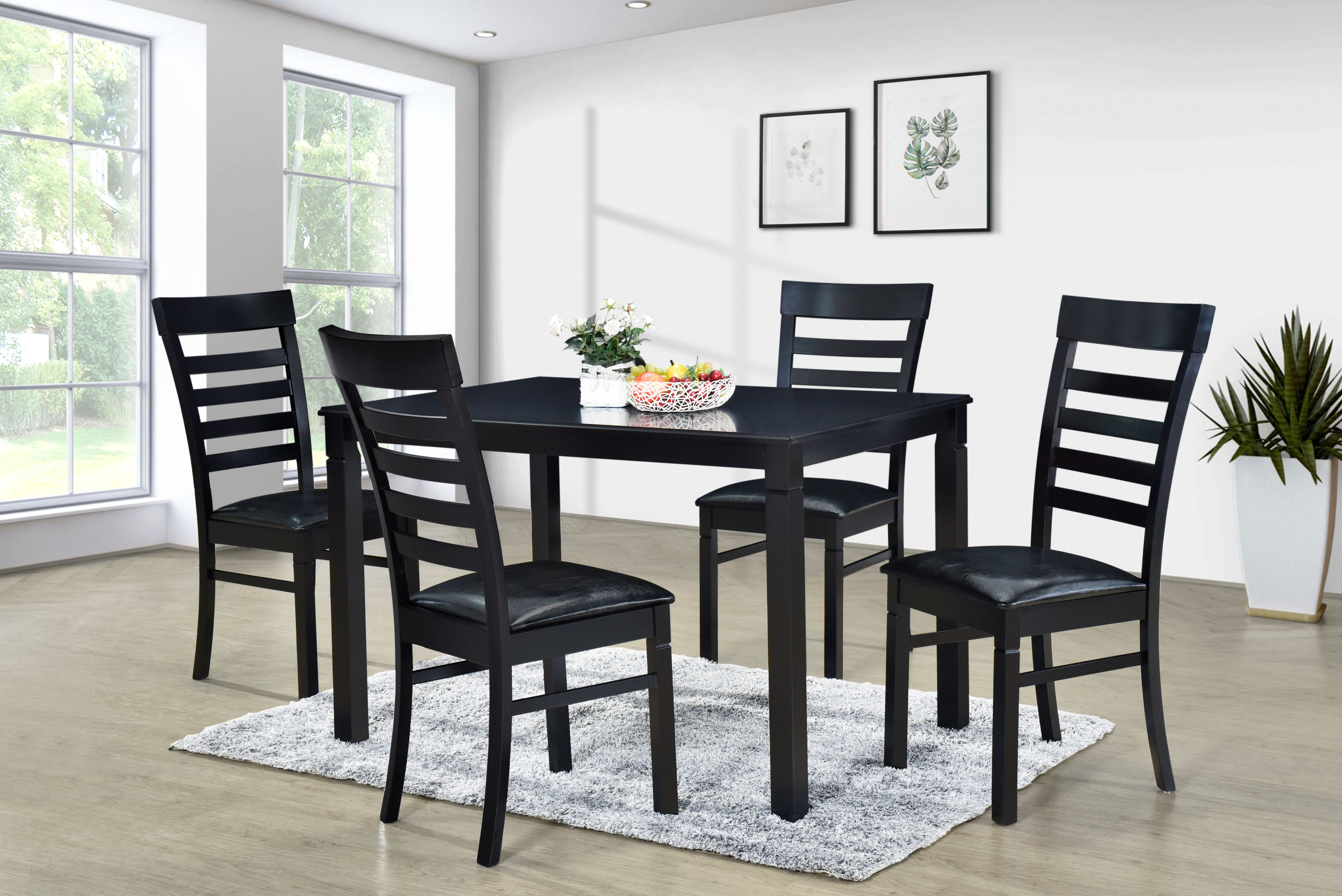 EVA 5Pc Dining Set - Espresso