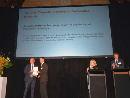 Jun has been awarded The Vice-Chancellor's Award for Outstanding Research