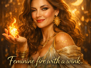 Feminine Fire With a Wink