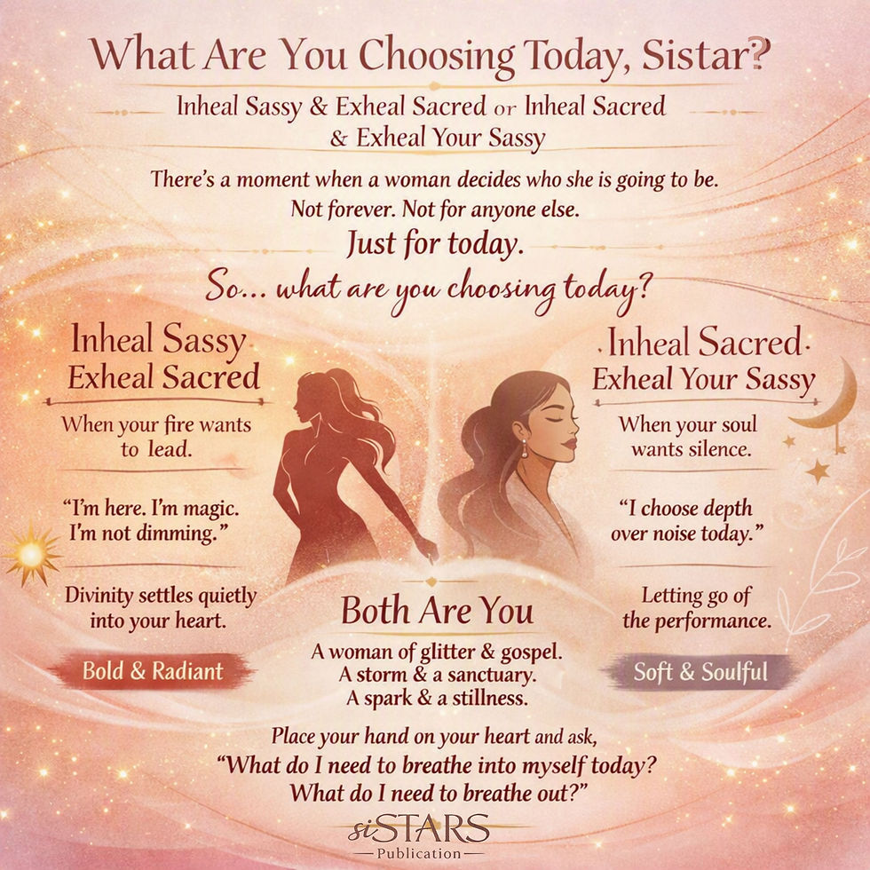 Inheal Sassy ... Exheal Sacred