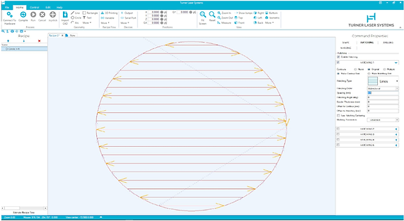 TLS Software Screenshot (circle raster).