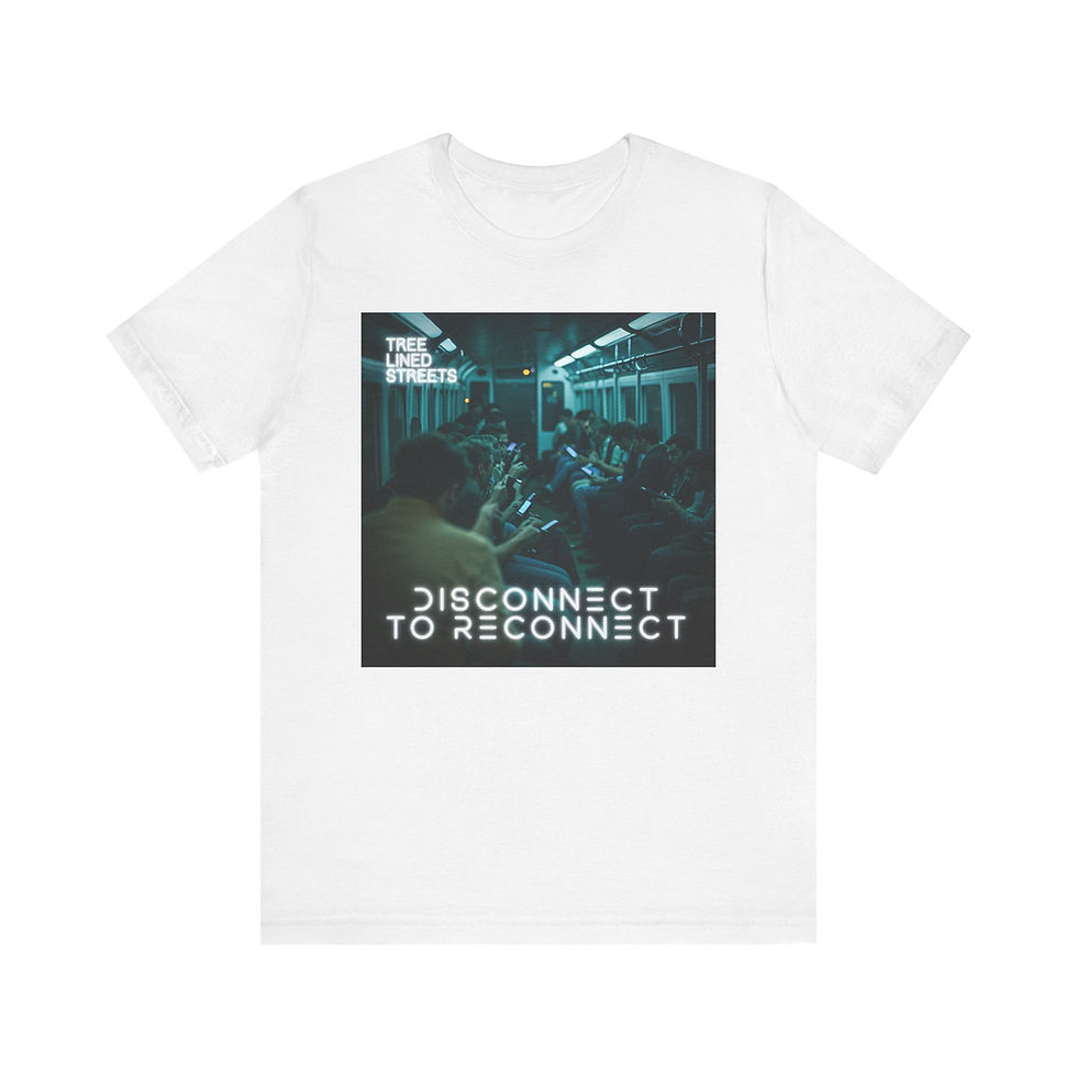 Thumbnail: Tree Lined Streets Disconnect To Reconnect Bella Canvas Tee