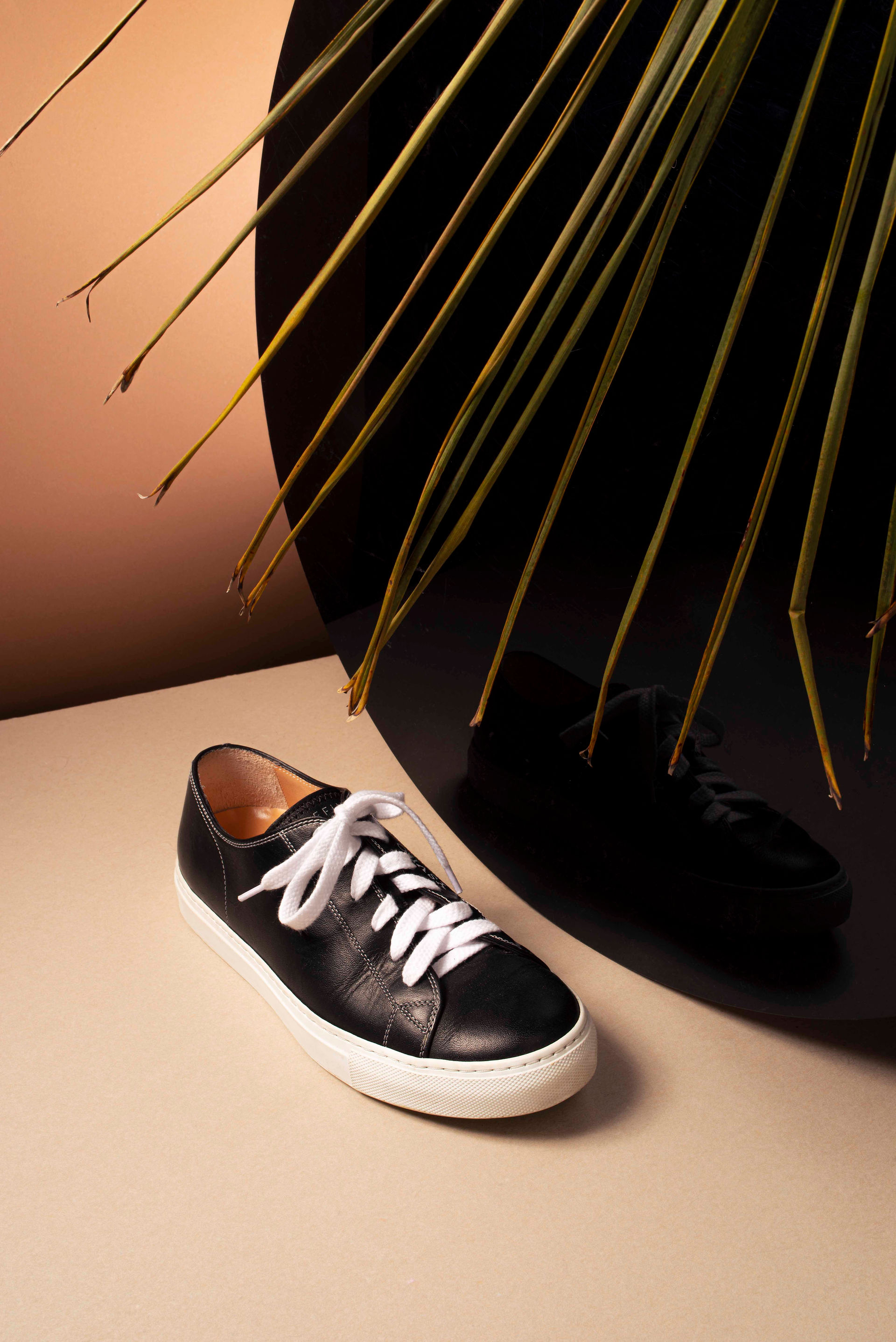 Josefin Liljeqvist X Phinn for traceable leather sneakers
