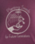 Planting Seeds T-shirt in Maroon Heather