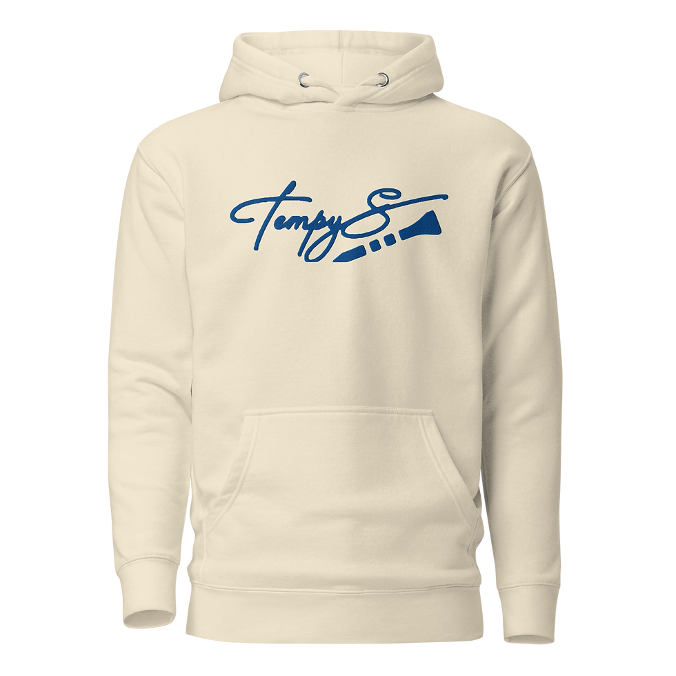 Thumbnail: Tempys Hoodie | Cotton Heritage | Blue Logo