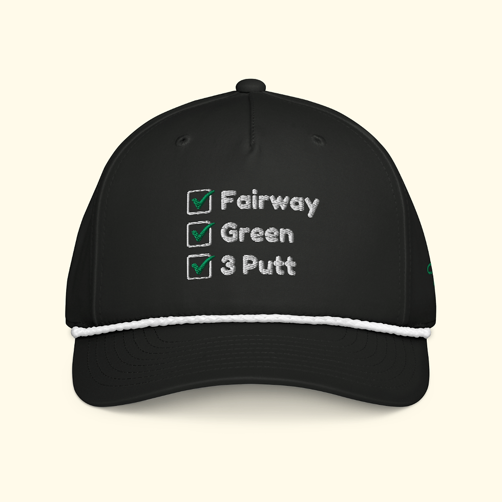 Thumbnail: Tempys Fairway Green 3 Putt Classic Golf Rope Hat | Richardson 258