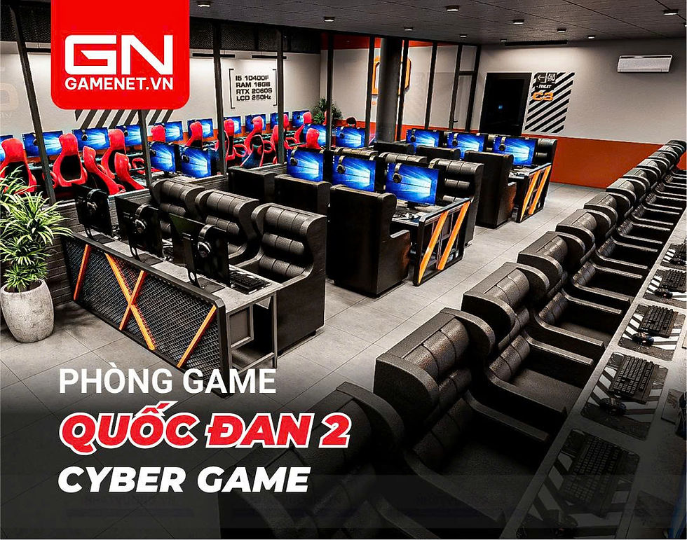 Quốc Đan 2 mang phong cách Tech Zone Hiện Đại với sự kết hợp hài hòa của các gam màu đỏ, cam, đen và xám. Đây là một không gian trẻ trung, năng động nhưng vẫn toát lên sự sang trọng và mạnh mẽ. Phòng game này được thiết kế với các vật liệu công nghiệp như kim loại và bê tông, mang đến cảm giác vững chắc, hiện đại. Hệ thống ánh sáng LED tinh tế và logo nổi bật càng làm nổi bật không gian, tạo dấu ấn mạnh mẽ đối với người chơi.