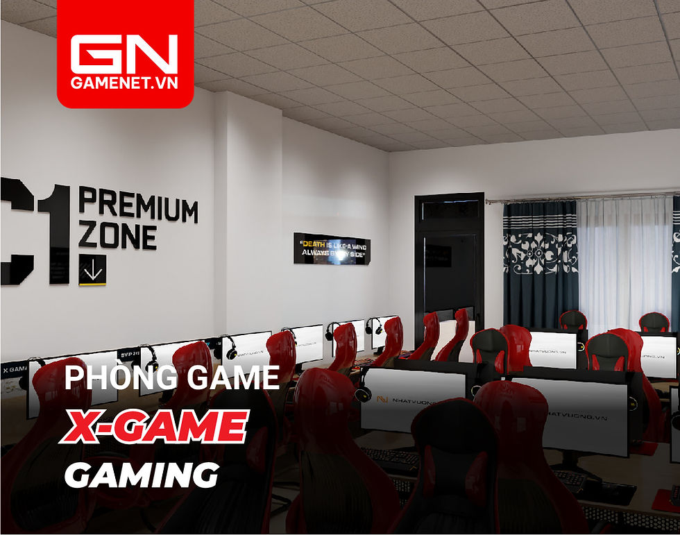 X GAME mang phong cách Trạm Cao Cấp Gaming – mô hình phòng game gọn gàng, hiện đại, đề cao trải nghiệm tập trung và sự thoải mái khi chơi lâu. Không gian sử dụng tông trắng – đen tối giản, kết hợp ghế gaming đỏ nổi bật tạo cảm giác mạnh mẽ, cao cấp và rất “đã mắt” ngay từ cái nhìn đầu tiên. Ánh sáng được tiết chế thông minh, không phô trương nhưng đủ tinh tế để giữ nhịp chơi ổn định và tập trung cao độ cho game thủ.
