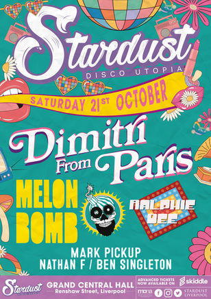 Stardust Disco Utopia To Bring Major Artists Including Dimitri From Paris To Grand Central Hall Dome