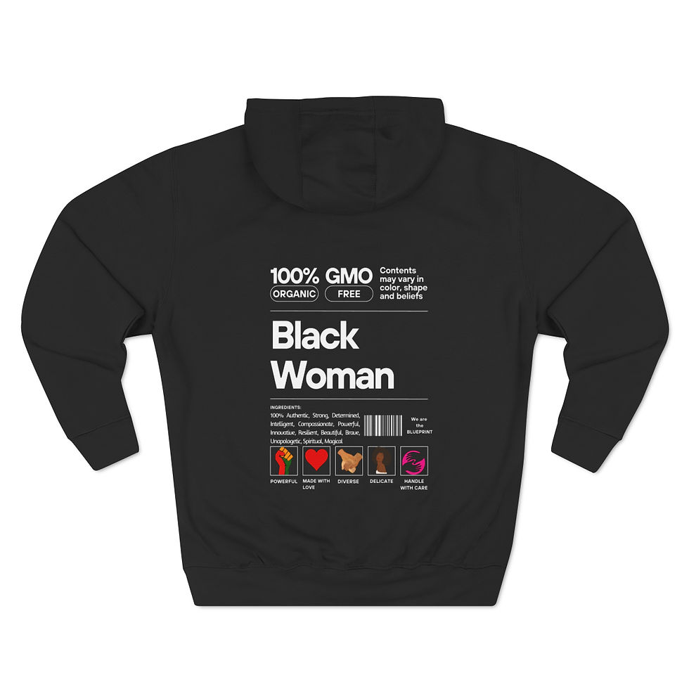 Thumbnail: Blueprint/ Black Woman Ingredients Hoodie