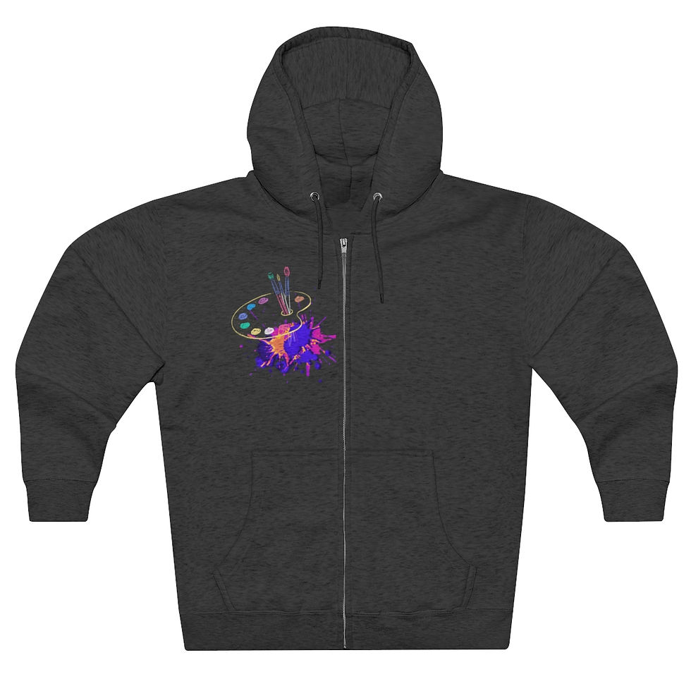 Thumbnail: Art Mood Unisex Zip Hoodie