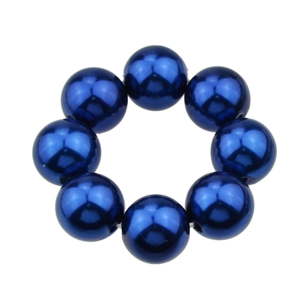 Thumbnail: Feelontop Hair Accessories Colorful Beads Elastic Hair Rope Hair Ties Hair Bands