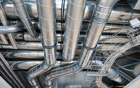 tubos e curvas de aço galvanizado para fazer a exaustão industrial