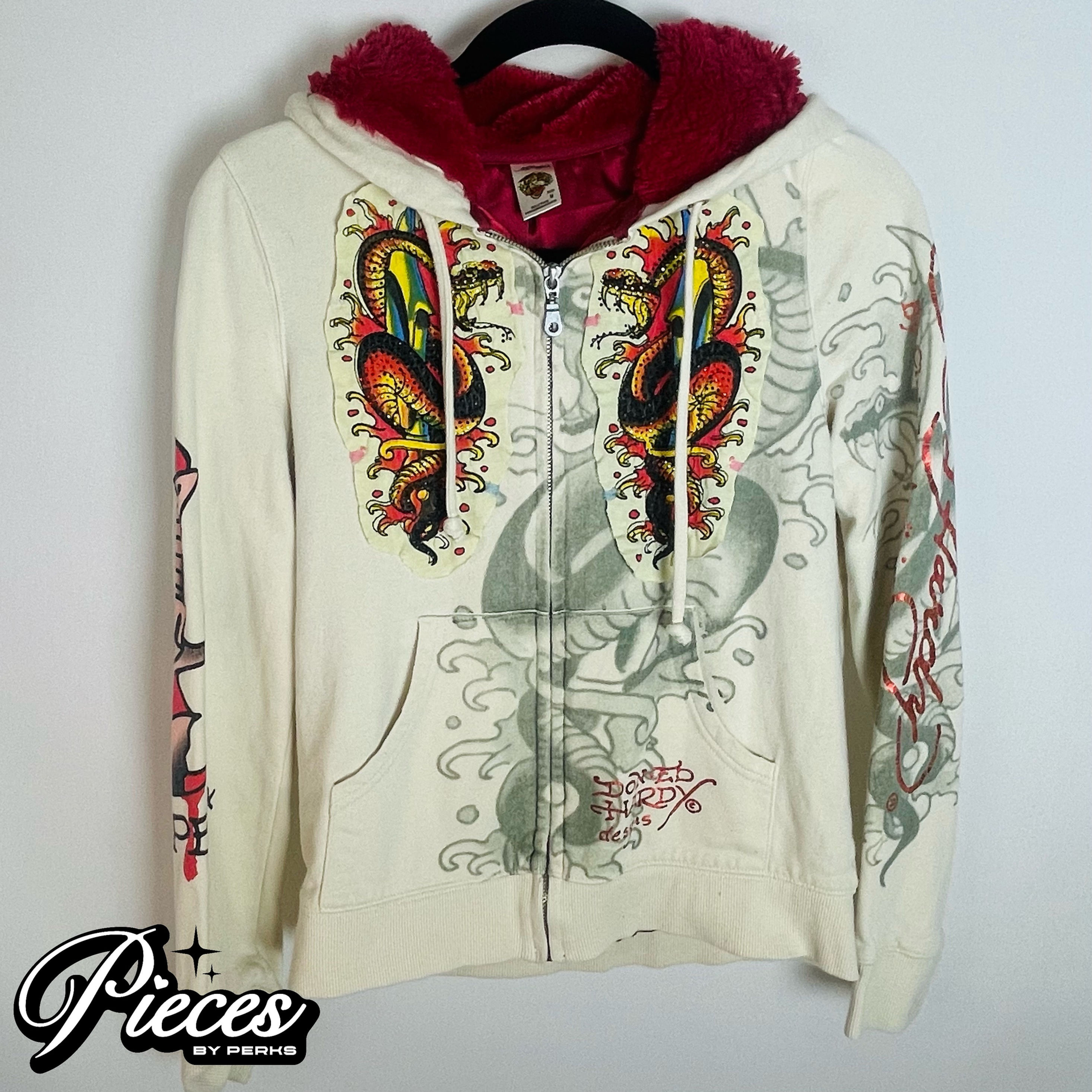 Ed Hardy Zip Up Hoodie