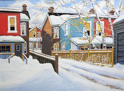 Sunny Winter Morning (Lane in Cabbagetown)