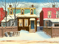 Backyards Near Queen and Landsdowne, Toronto