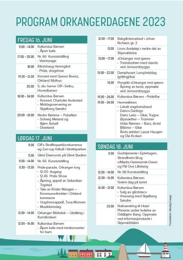 Orkangerdagene 2023: program