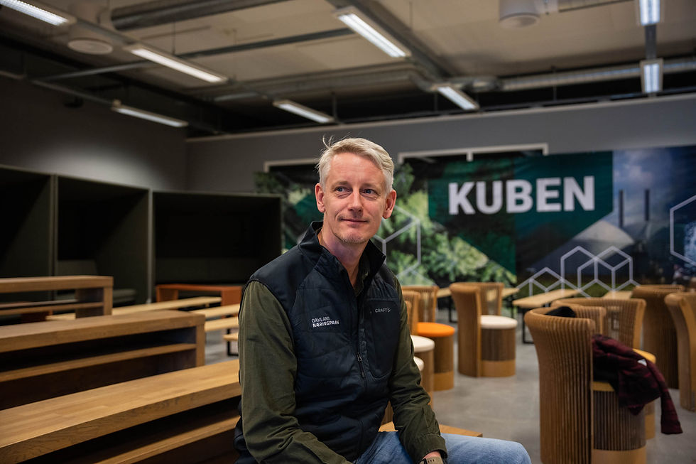 Daglig leder i Orkland Næringspark, Frank Holmgaard, legger mye vekt på bærekraft og miljø i sitt arbeid.