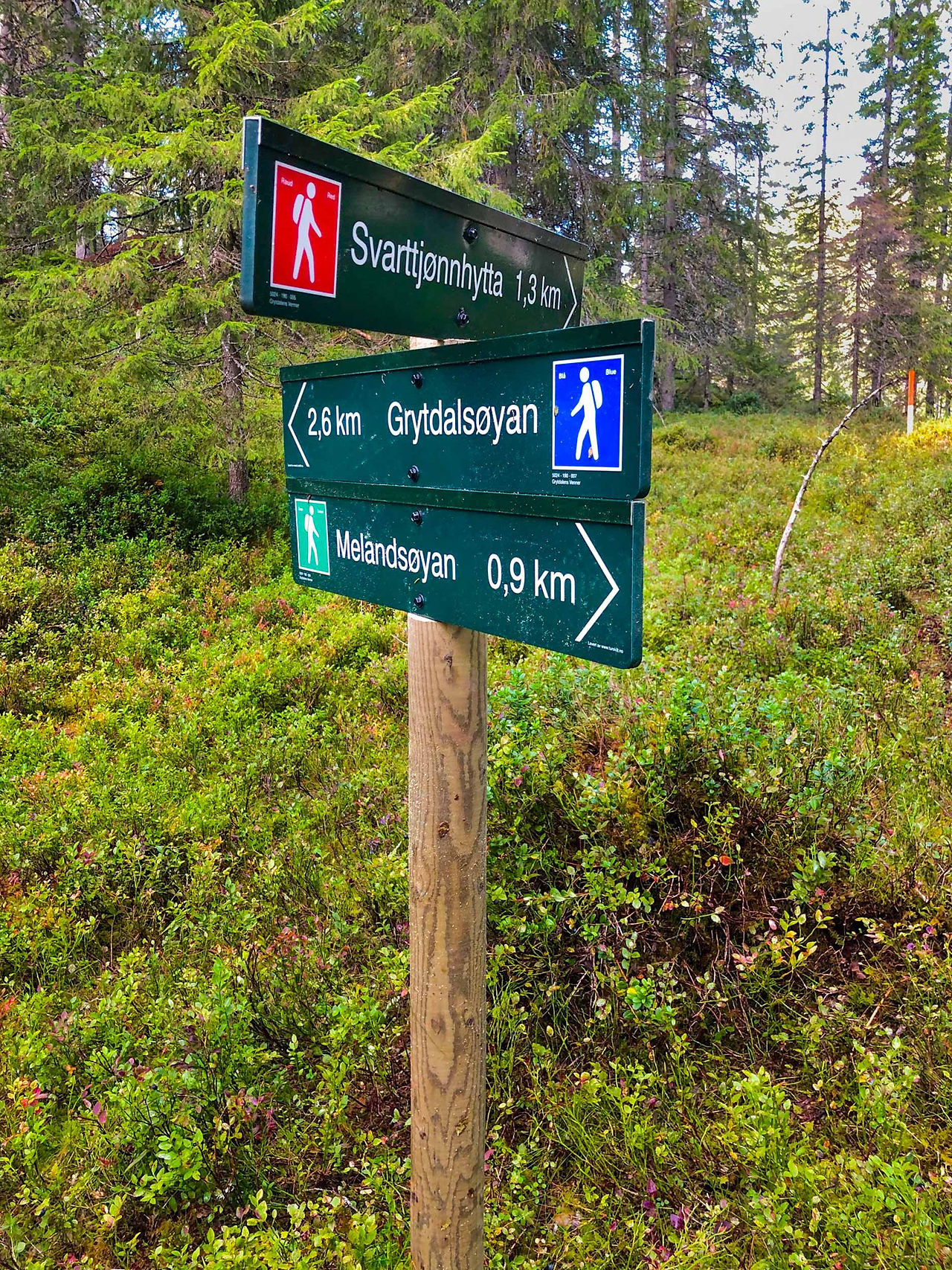 Skilt opp bratta
