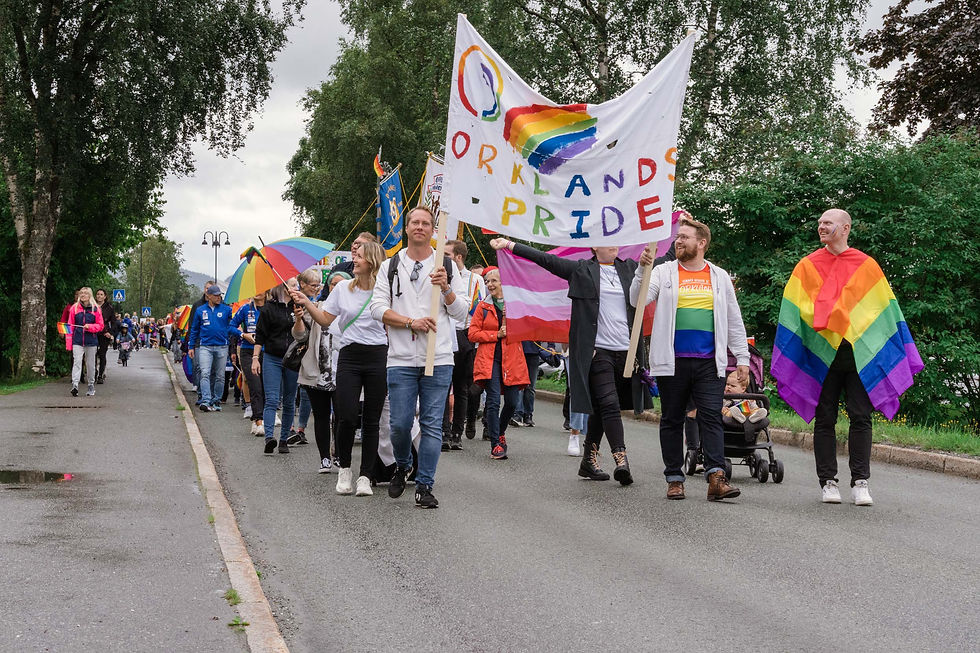 OrklandsPride: Pride-parade gjennom Orkanger sentrum