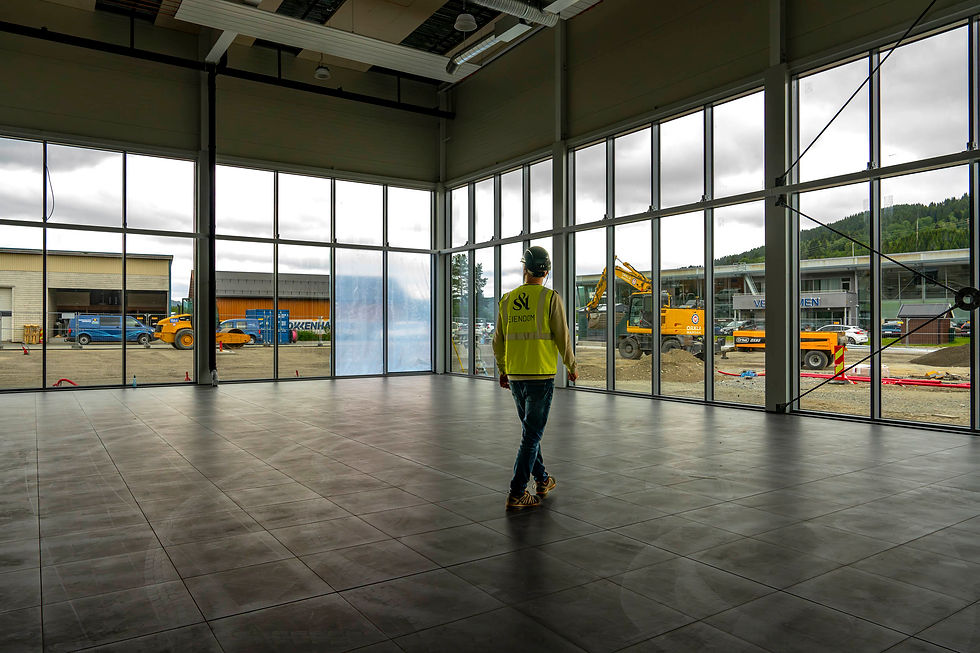 Også innvendig har det gamle bygget fått et løft. Foto: Allsidig Design