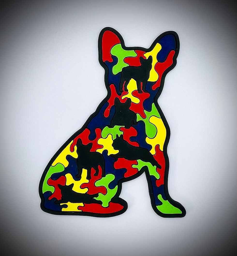 Stunning Handmade French Bulldog Puzzle