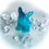 Thumbnail: Teal Coloured Glittered Frenchie