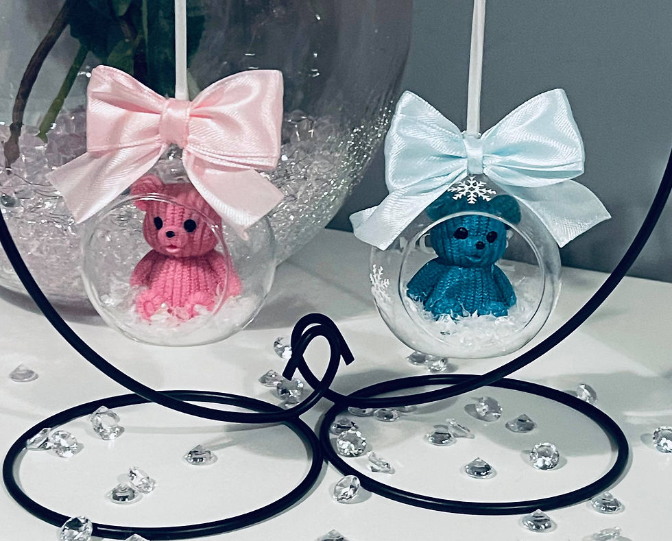 Thumbnail: Handmade Teddy Bear Bauble