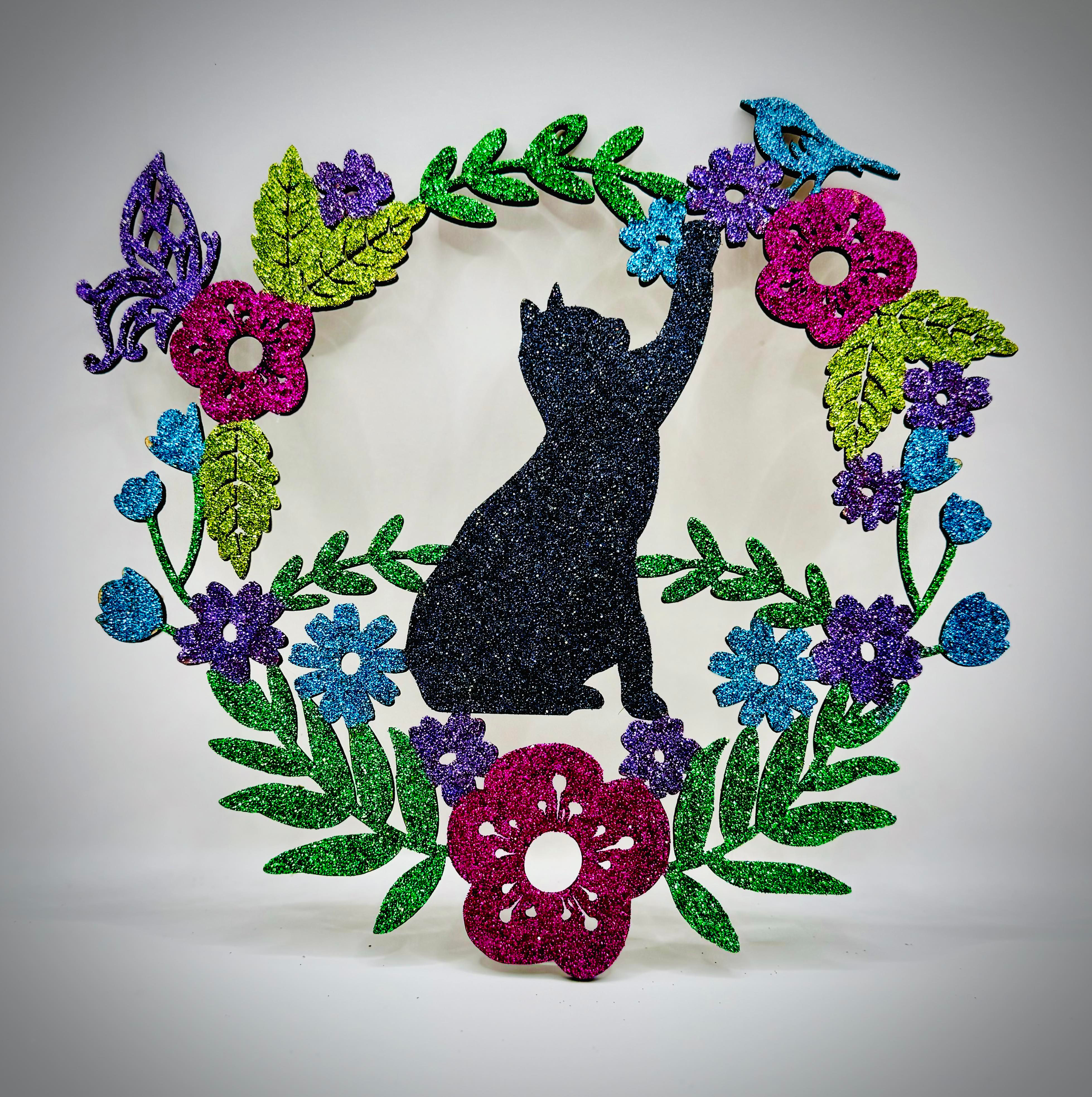 Beautiful Cat Flower Hanger
