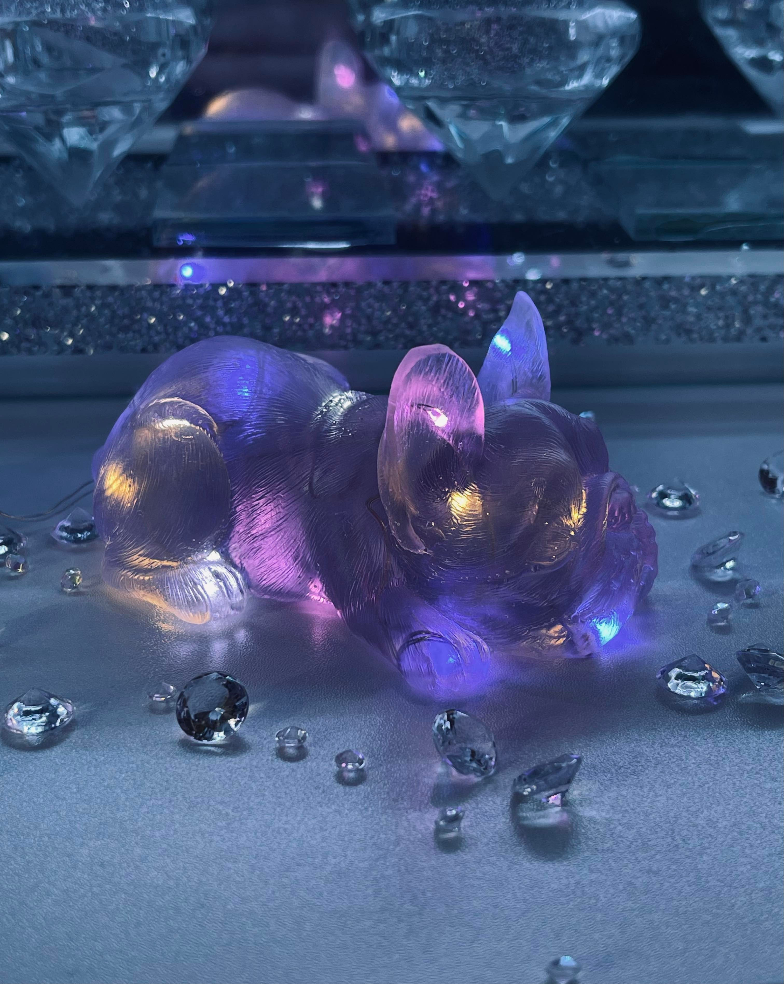 Light up Laying French Bulldog