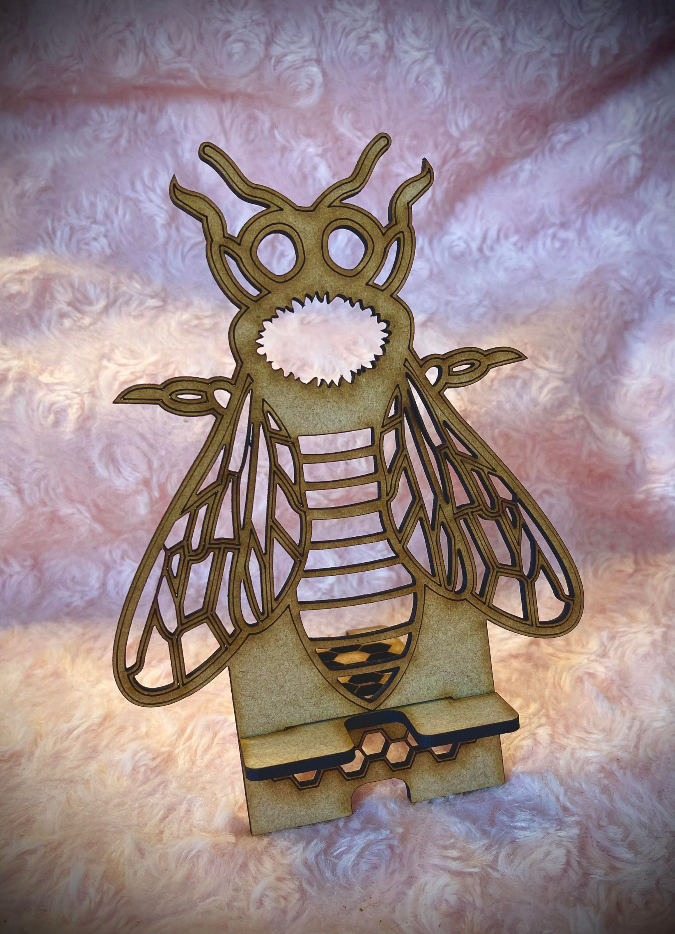 Super Cute Laser Cut Bee Phone Stand