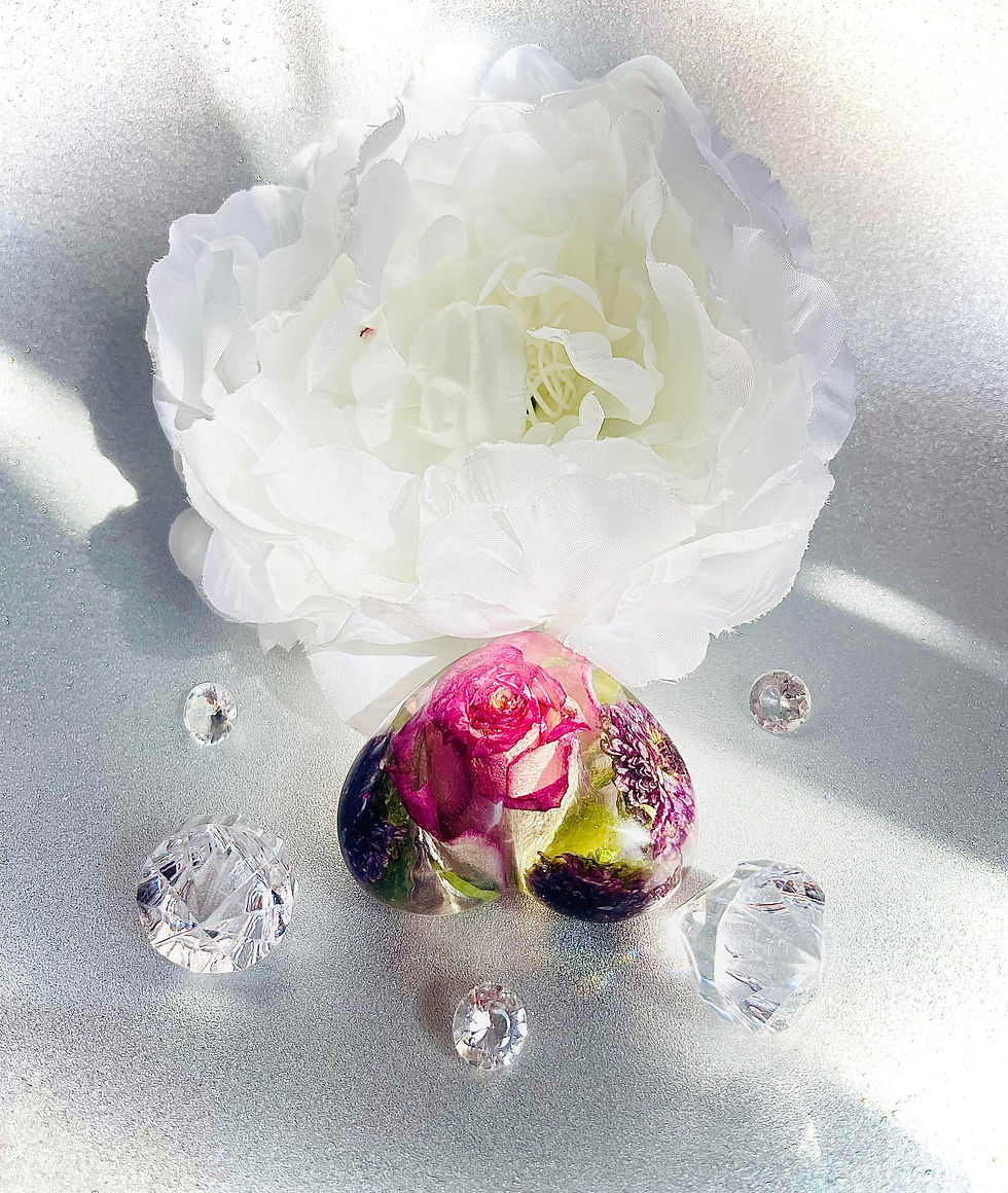 Thumbnail: Floral Infused Memorial Heart